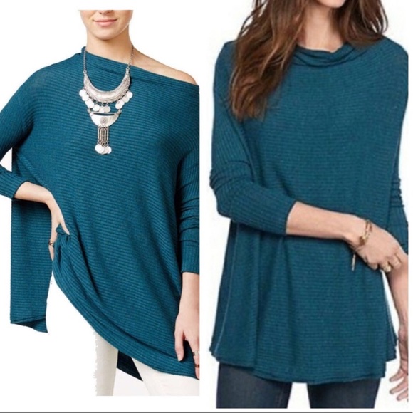 Free People Sweaters - We the Free Lover Split Back Ribbed Cowl Pullover